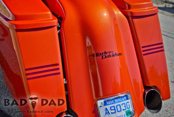 BAGGER REAR FENDER WITH RECESS