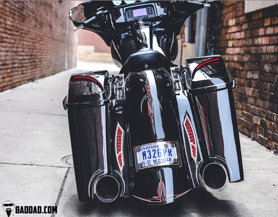 INJECTED STRETCHED SADDLEBAGS FOR 2014+