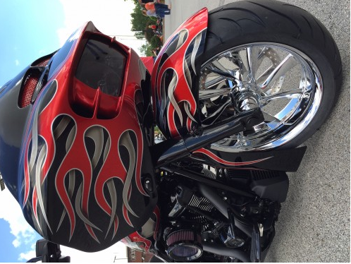 NATIVE 180mm Pitbull RUSH Front Tire Kit for 2014-19 HD touring with STOCK FORK LEGS