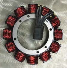 53-128  STATORS. Fits 1976 thru 1980 H-D® 74” & 80”. 2 Wire, 17.8 amp.